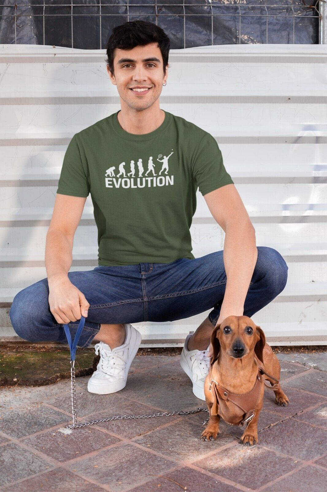 EVOLUTION OF TENNIS T-Shirt Funny Darwin Ape To Man To Wimbeldon Star Gift T-Shirt