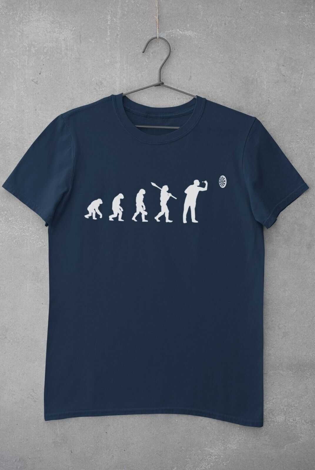 EVOLUTION OF THE DARTS PLAYER Funny T-Shirt Man To Oche Gift Darts Team Dad T-Shirt