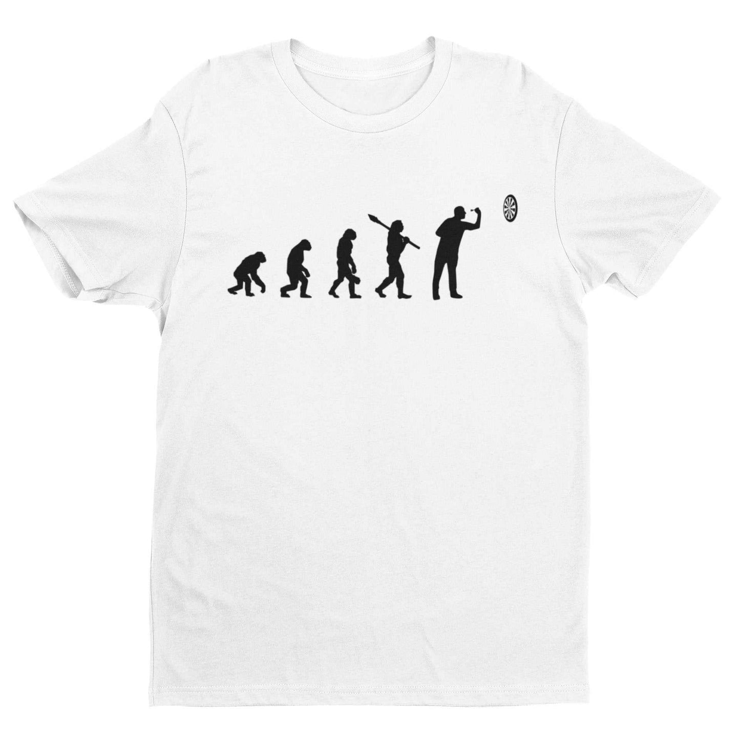 EVOLUTION OF THE DARTS PLAYER Funny T-Shirt Man To Oche Gift Darts Team Dad T-Shirt