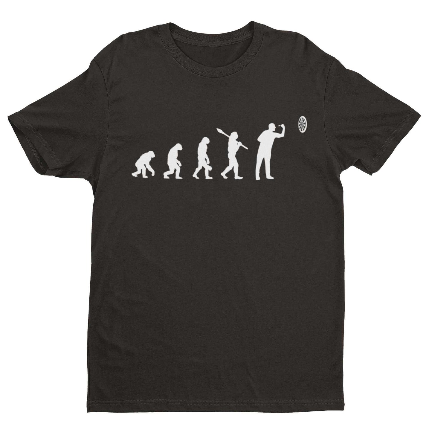 EVOLUTION OF THE DARTS PLAYER Funny T-Shirt Man To Oche Gift Darts Team Dad T-Shirt