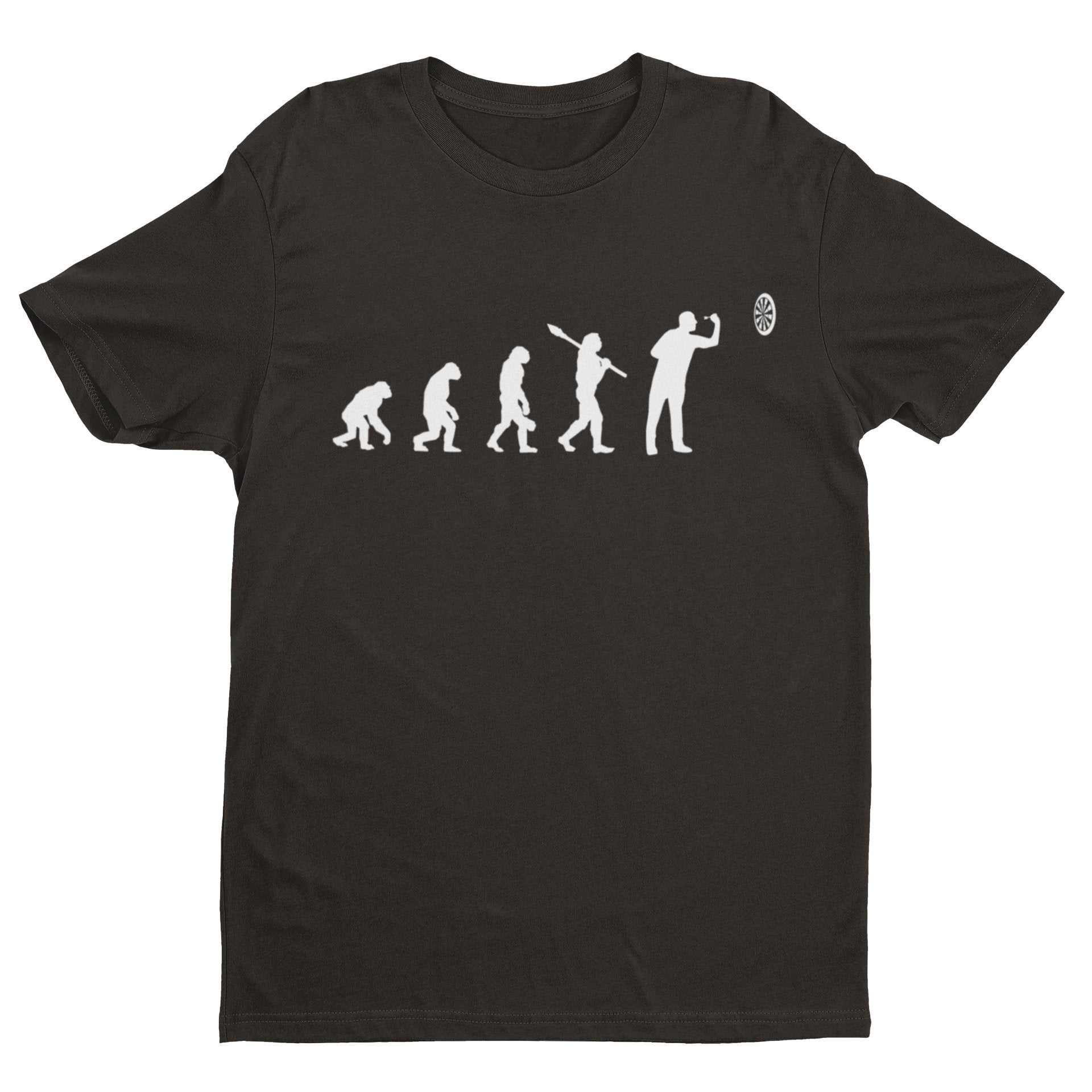 EVOLUTION OF THE DARTS PLAYER Funny T-Shirt Man To Oche Gift Darts Team Dad T-Shirt