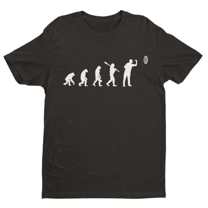 EVOLUTION OF THE DARTS PLAYER Funny T-Shirt Man To Oche Gift Darts Team Dad T-Shirt
