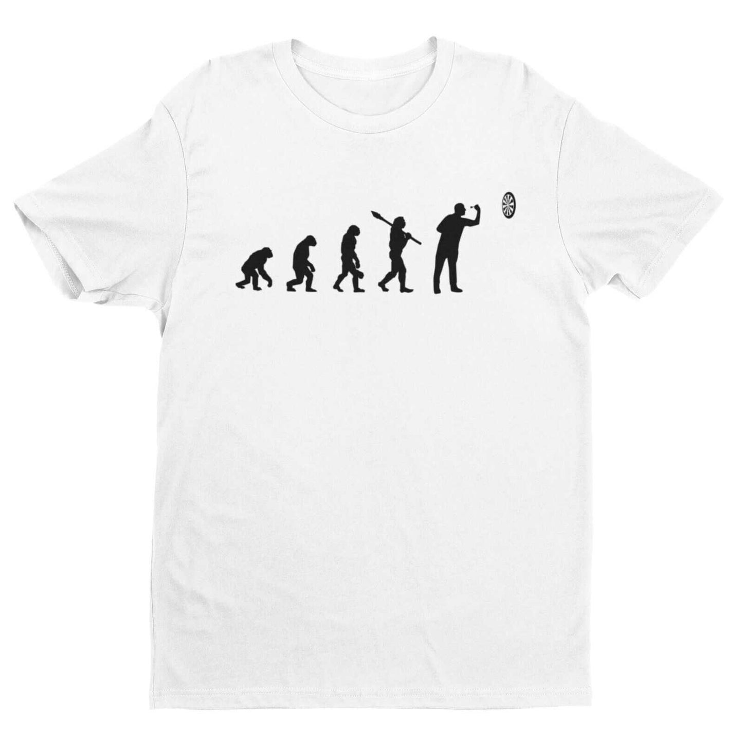 EVOLUTION OF THE DARTS PLAYER Funny T-Shirt Man To Oche Gift Darts Team Dad T-Shirt