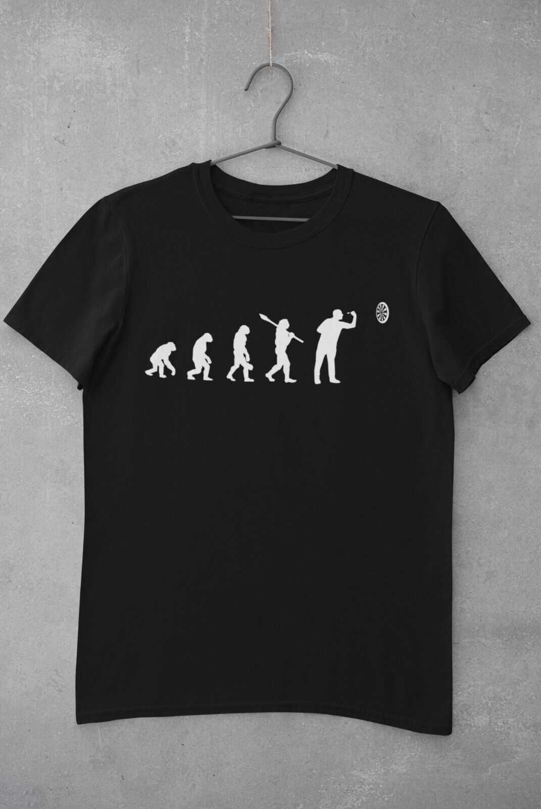 EVOLUTION OF THE DARTS PLAYER Funny T-Shirt Man To Oche Gift Darts Team Dad T-Shirt