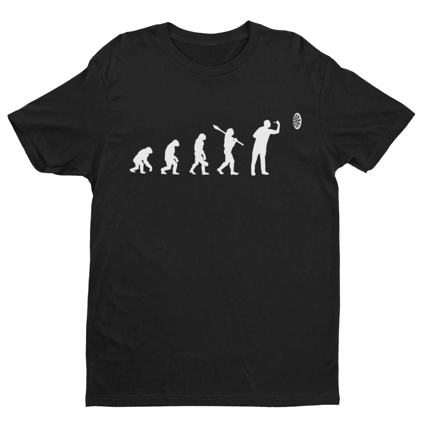 EVOLUTION OF THE DARTS PLAYER Funny T-Shirt Man To Oche Gift Darts Team Dad T-Shirt