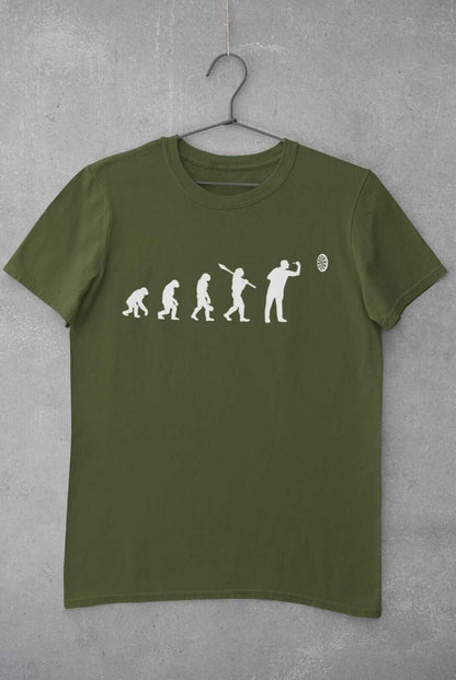 EVOLUTION OF THE DARTS PLAYER Funny T-Shirt Man To Oche Gift Darts Team Dad T-Shirt