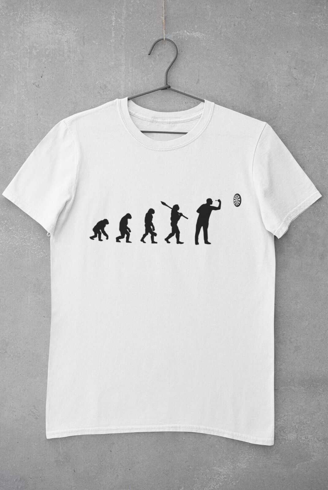 EVOLUTION OF THE DARTS PLAYER Funny T-Shirt Man To Oche Gift Darts Team Dad T-Shirt