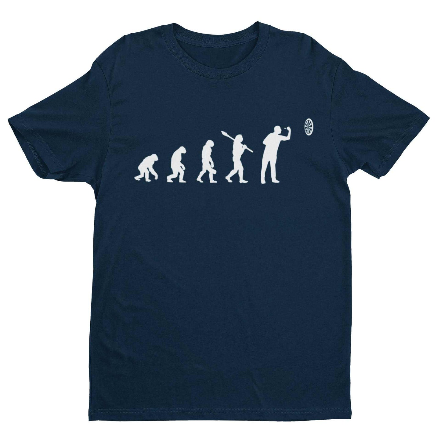 EVOLUTION OF THE DARTS PLAYER Funny T-Shirt Man To Oche Gift Darts Team Dad T-Shirt