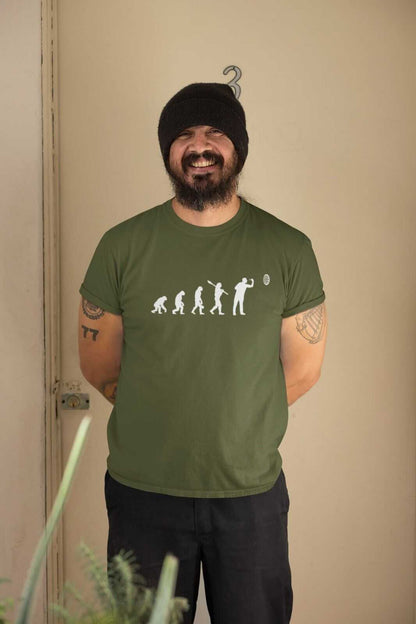 EVOLUTION OF THE DARTS PLAYER Funny T-Shirt Man To Oche Gift Darts Team Dad T-Shirt