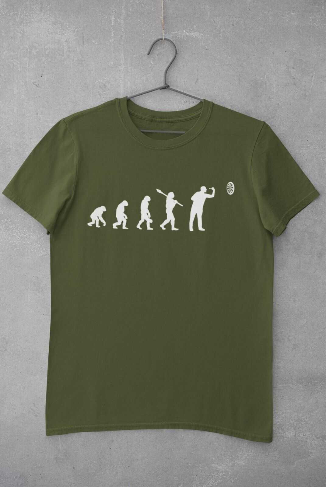 EVOLUTION OF THE DARTS PLAYER Funny T-Shirt Man To Oche Gift Darts Team Dad T-Shirt
