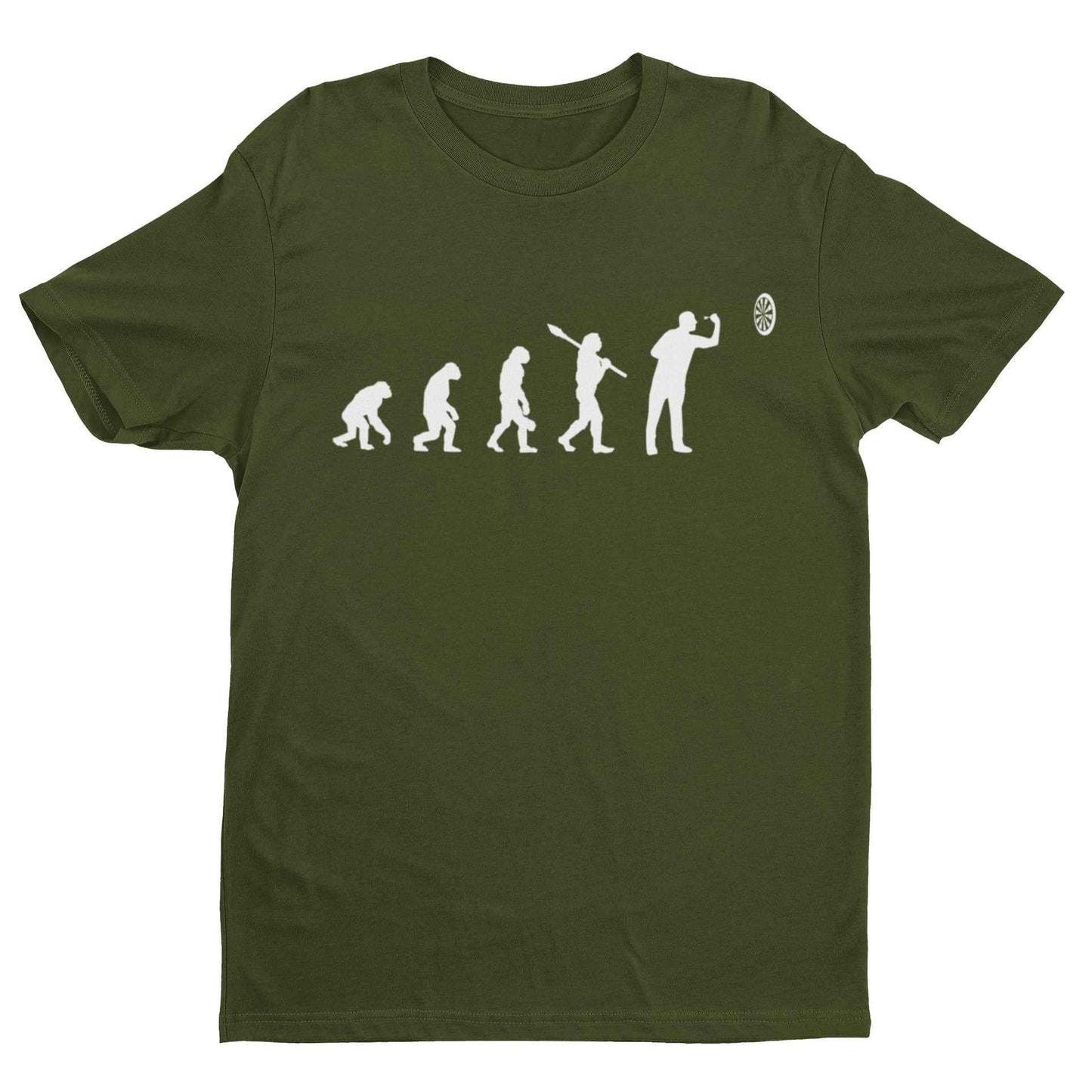 EVOLUTION OF THE DARTS PLAYER Funny T-Shirt Man To Oche Gift Darts Team Dad T-Shirt