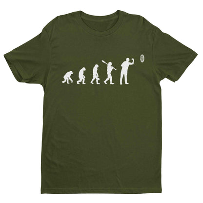 EVOLUTION OF THE DARTS PLAYER Funny T-Shirt Man To Oche Gift Darts Team Dad T-Shirt
