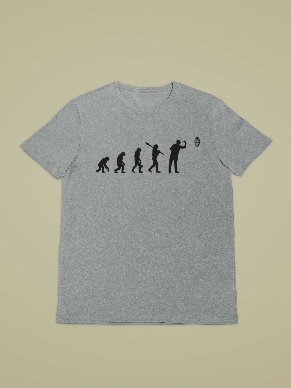 EVOLUTION OF THE DARTS PLAYER Funny T-Shirt Man To Oche Gift Darts Team Dad T-Shirt