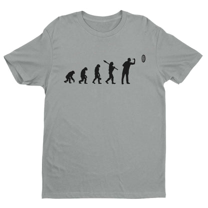 EVOLUTION OF THE DARTS PLAYER Funny T-Shirt Man To Oche Gift Darts Team Dad T-Shirt