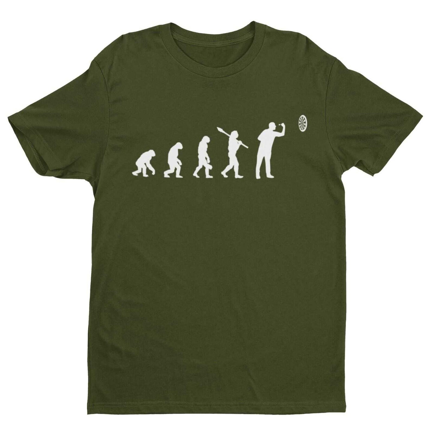 EVOLUTION OF THE DARTS PLAYER Funny T-Shirt Man To Oche Gift Darts Team Dad T-Shirt