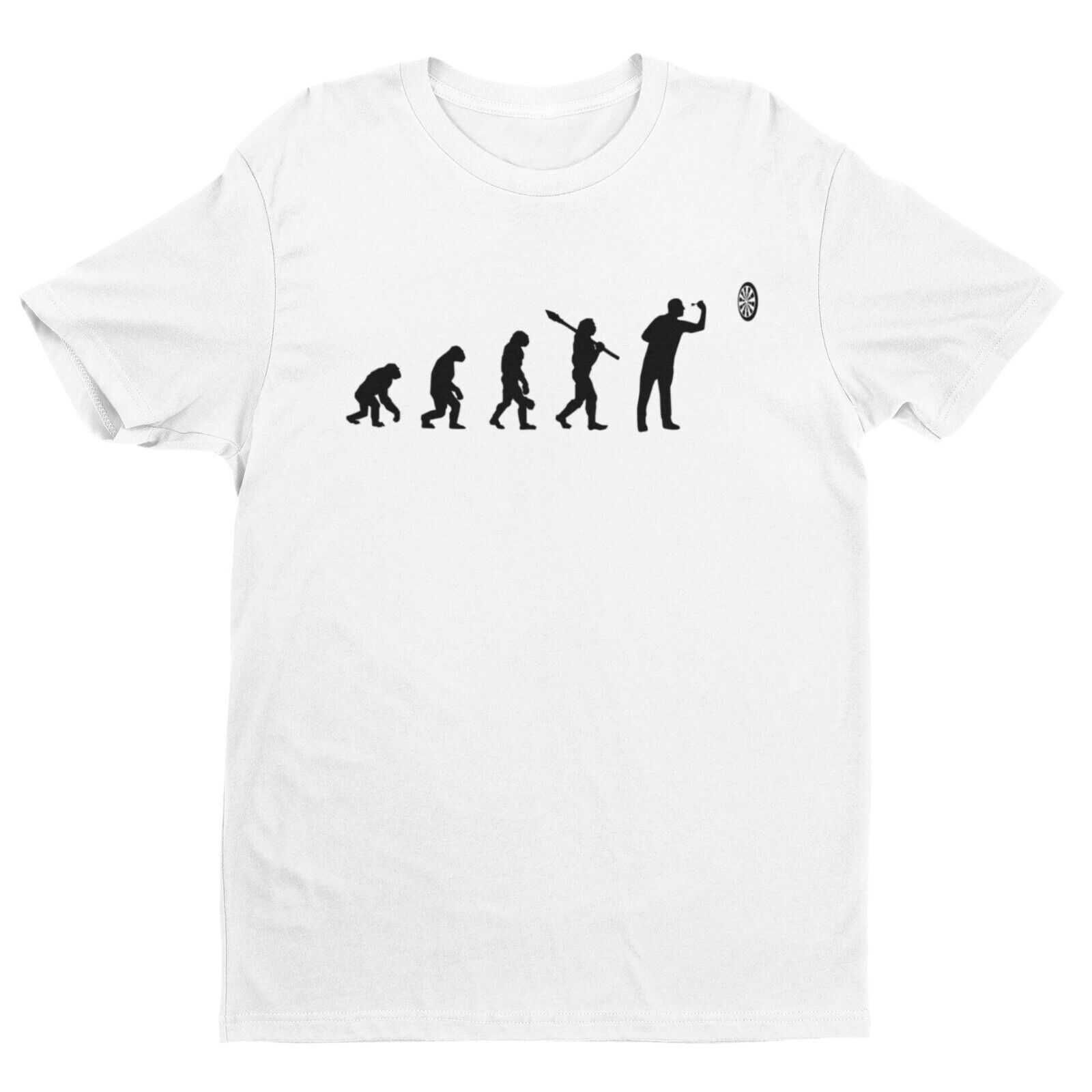 EVOLUTION OF THE DARTS PLAYER Funny T-Shirt Man To Oche Gift Darts Team Dad T-Shirt