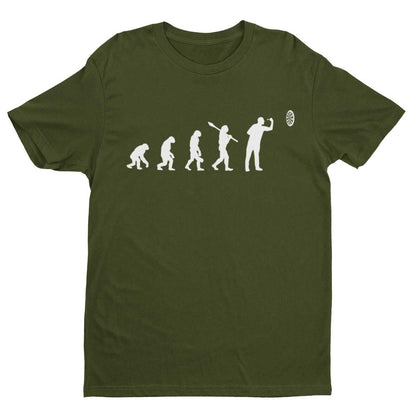 EVOLUTION OF THE DARTS PLAYER Funny T-Shirt Man To Oche Gift Darts Team Dad T-Shirt