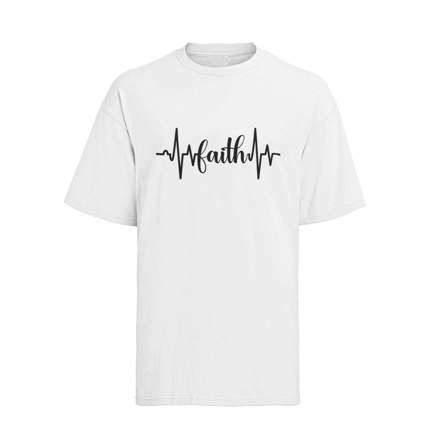 Faith Heartbeat Christian T-Shirt Inspirational Gift for Believers Witness T-Shirt