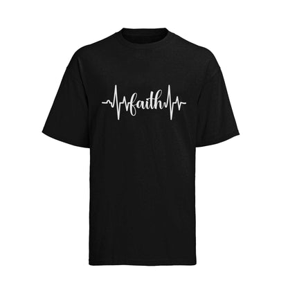 Faith Heartbeat Christian T-Shirt Inspirational Gift for Believers Witness T-Shirt