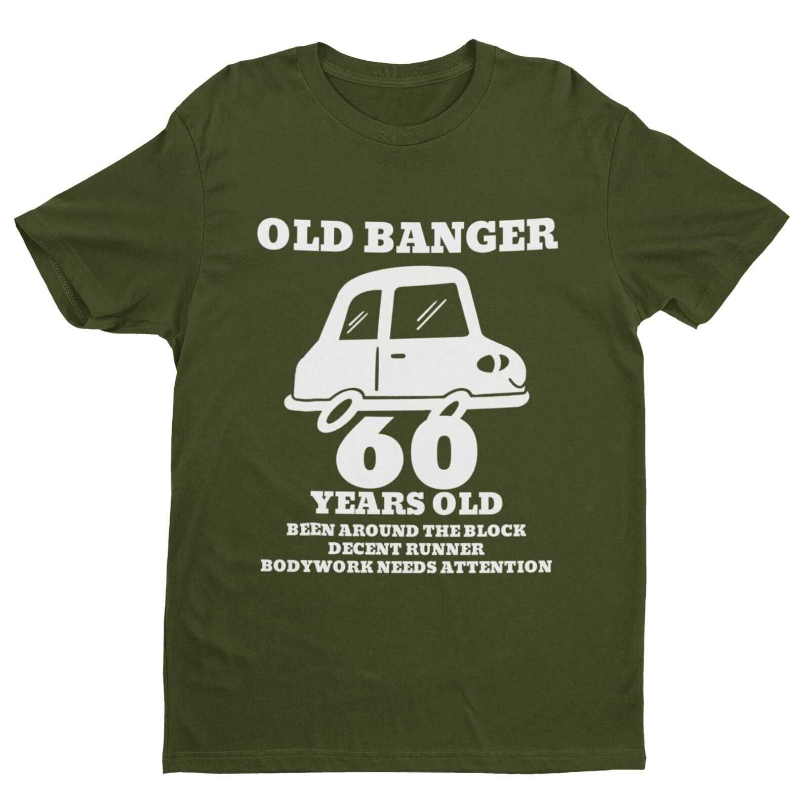 Funny 60th Birthday T-Shirt OLD BANGER 60 Years Old Gift Novelty Present T-Shirt