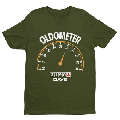 Funny 60th Birthday T-Shirt Oldometer Speedo Design Gift Dad Grandad 60 T-Shirt