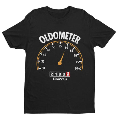 Funny 60th Birthday T-Shirt Oldometer Speedo Design Gift Dad Grandad 60 T-Shirt