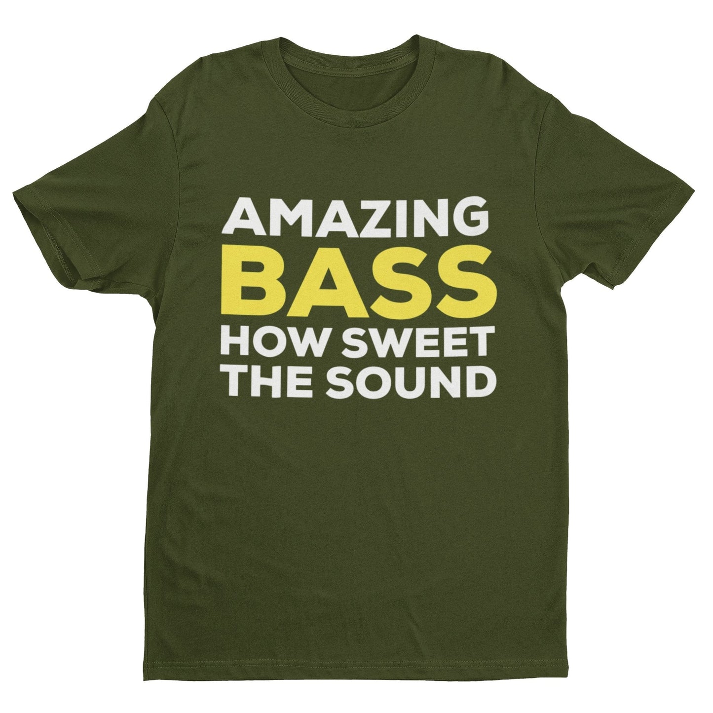 Funny AMAZING BASS T-Shirt Funny Bassist Guitar Guitarist T-Shirt Parody Lyrics T-Shirt