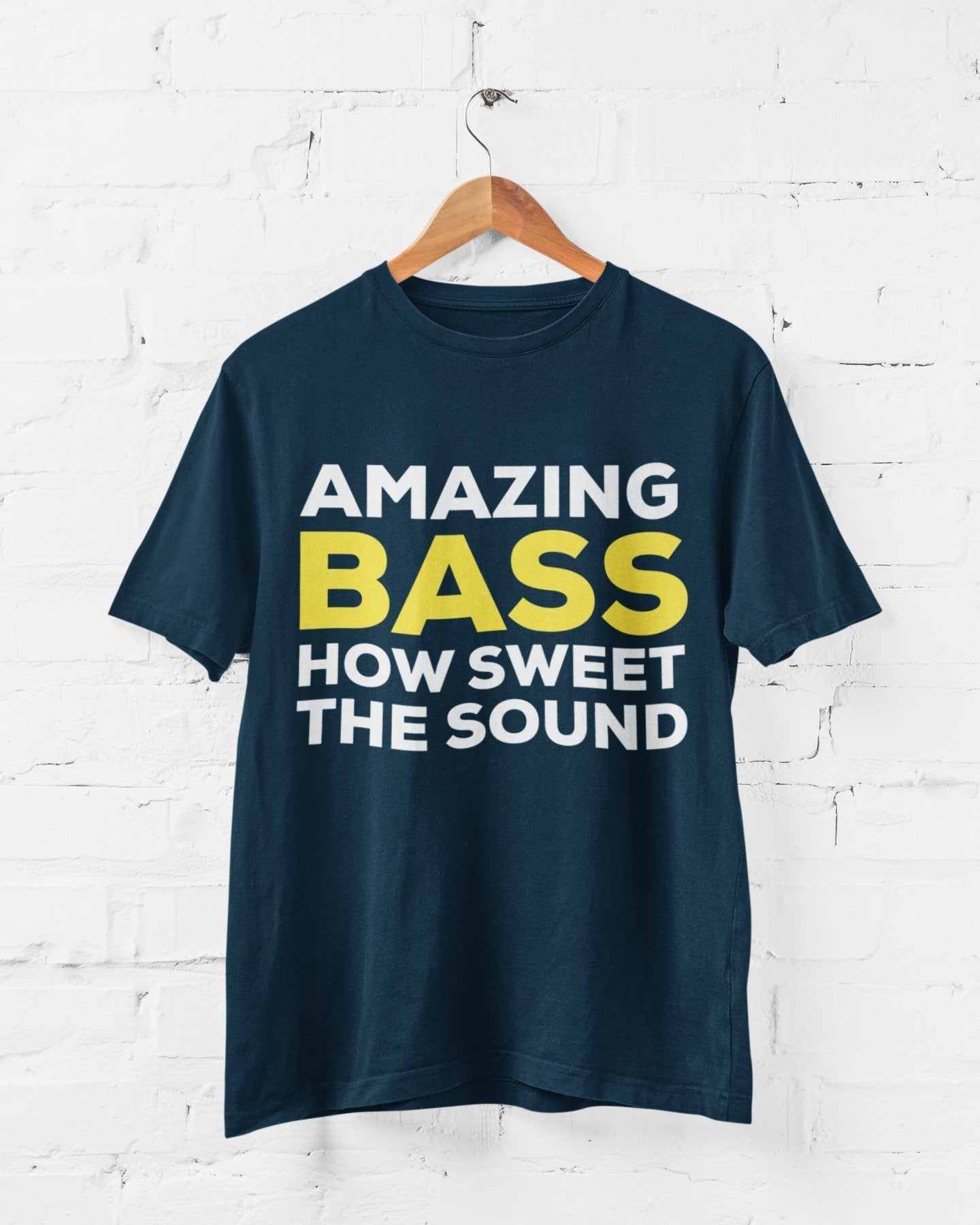 Funny AMAZING BASS T-Shirt Funny Bassist Guitar Guitarist T-Shirt Parody Lyrics T-Shirt