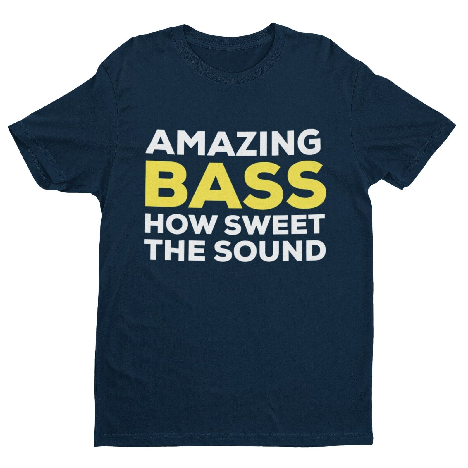 Funny AMAZING BASS T-Shirt Funny Bassist Guitar Guitarist T-Shirt Parody Lyrics T-Shirt