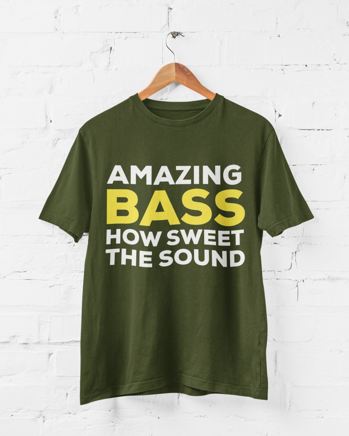 Funny AMAZING BASS T-Shirt Funny Bassist Guitar Guitarist T-Shirt Parody Lyrics T-Shirt