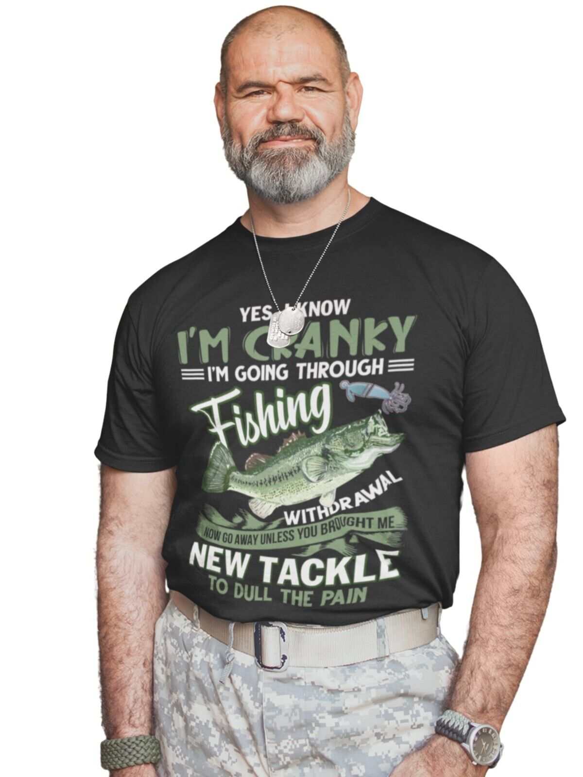 Funny Angling T-Shirt I'M GOING THROUGH FISHING WITHDRAWAL Fisherman Dad Gift T-Shirt