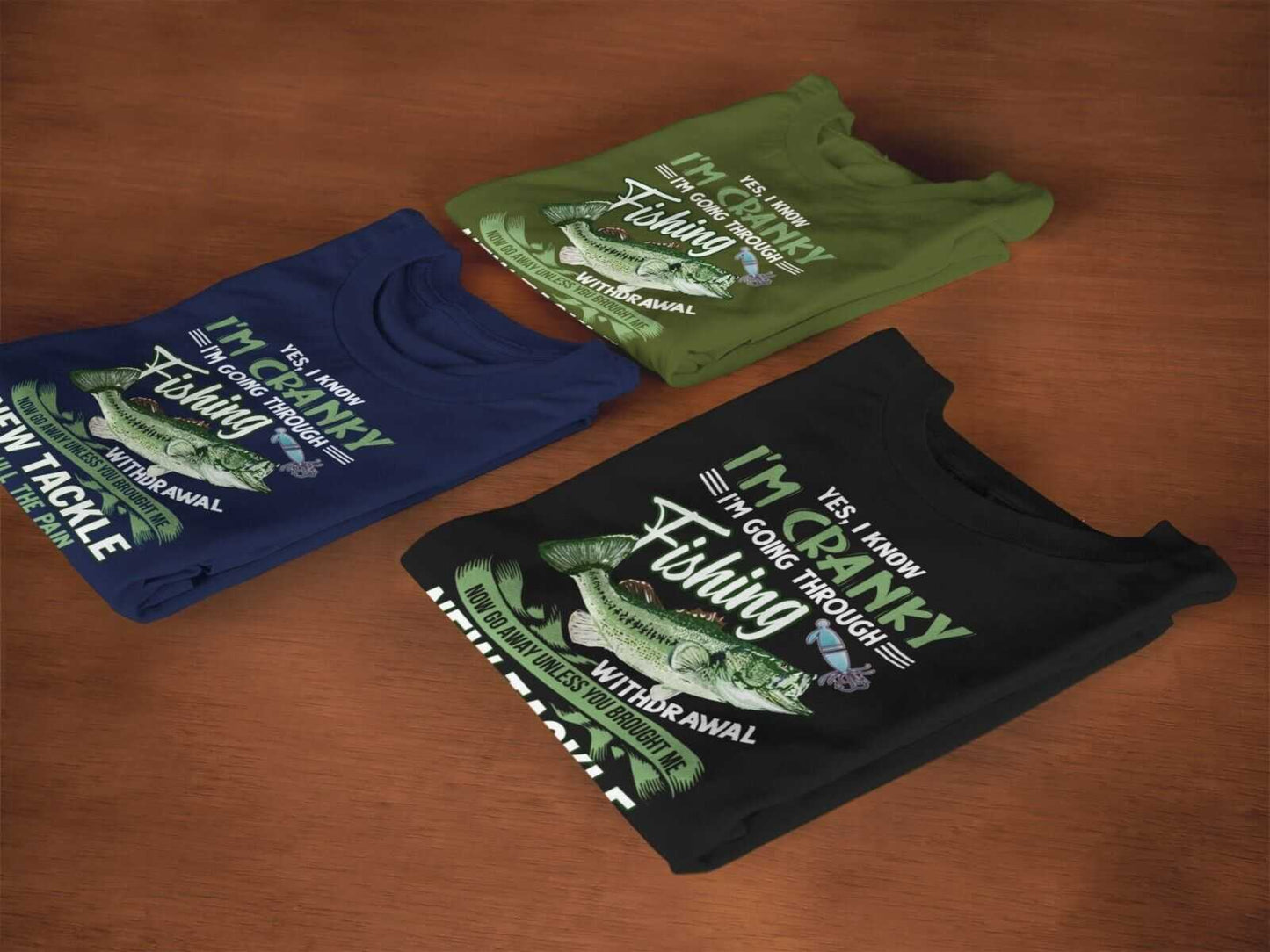 Funny Angling T-Shirt I'M GOING THROUGH FISHING WITHDRAWAL Fisherman Dad Gift T-Shirt