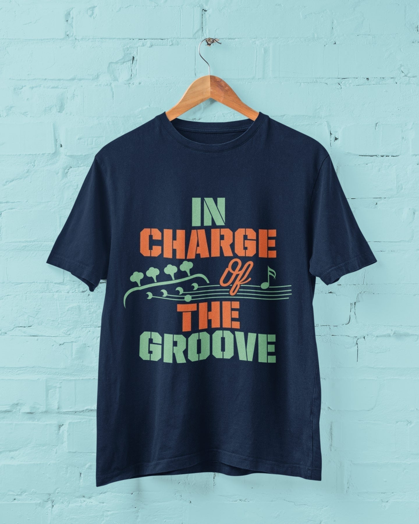 Funny BASS Guitar T-Shirt IN CHARGE OF THE GROOVE Guitarist gift present band T-Shirt