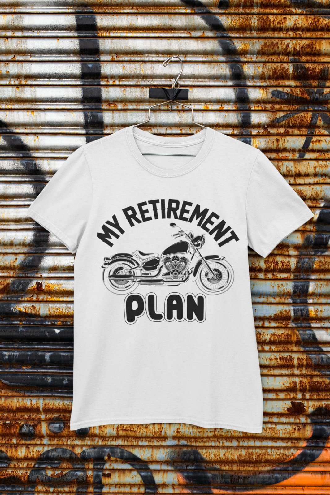 Funny Biker T-Shirt My Retirement Plan Motorcycle Gift Dad Grandad Uncle T-Shirt
