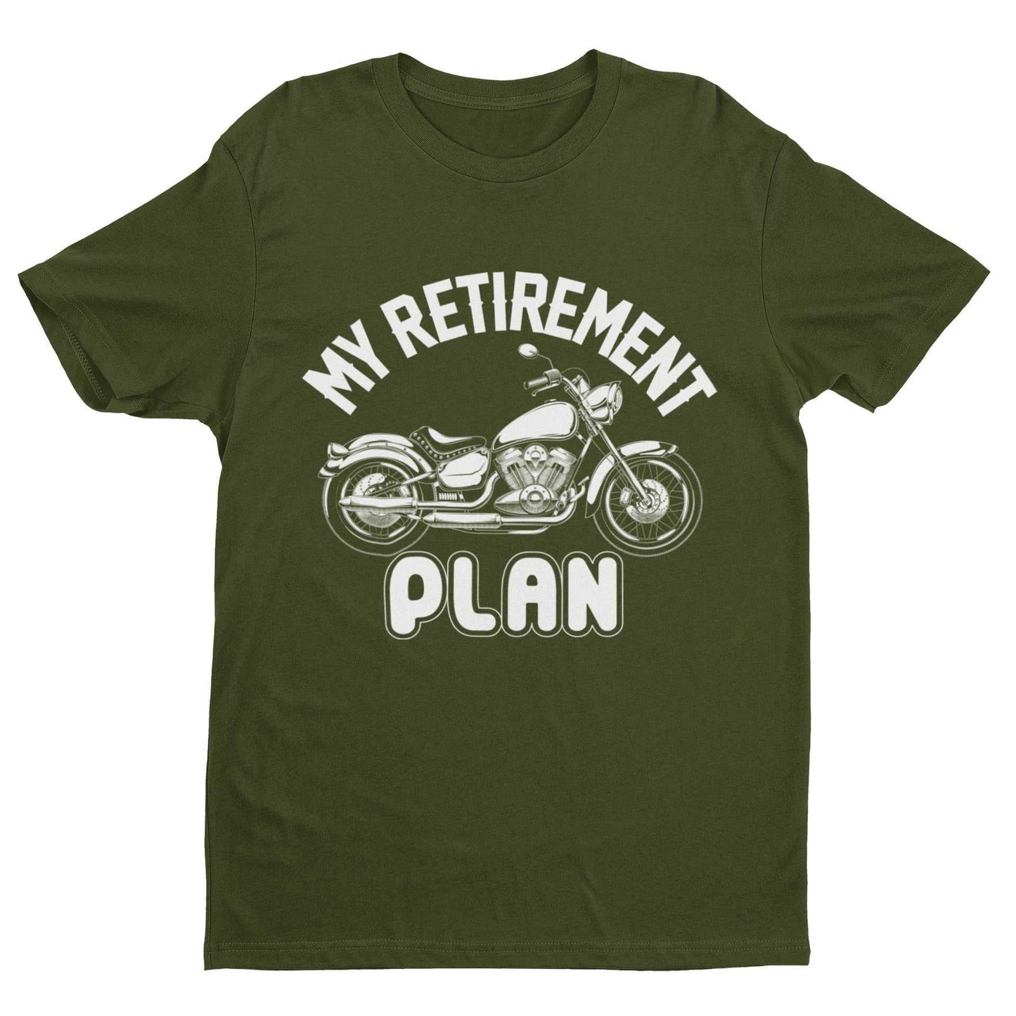 Funny Biker T-Shirt My Retirement Plan Motorcycle Gift Dad Grandad Uncle T-Shirt