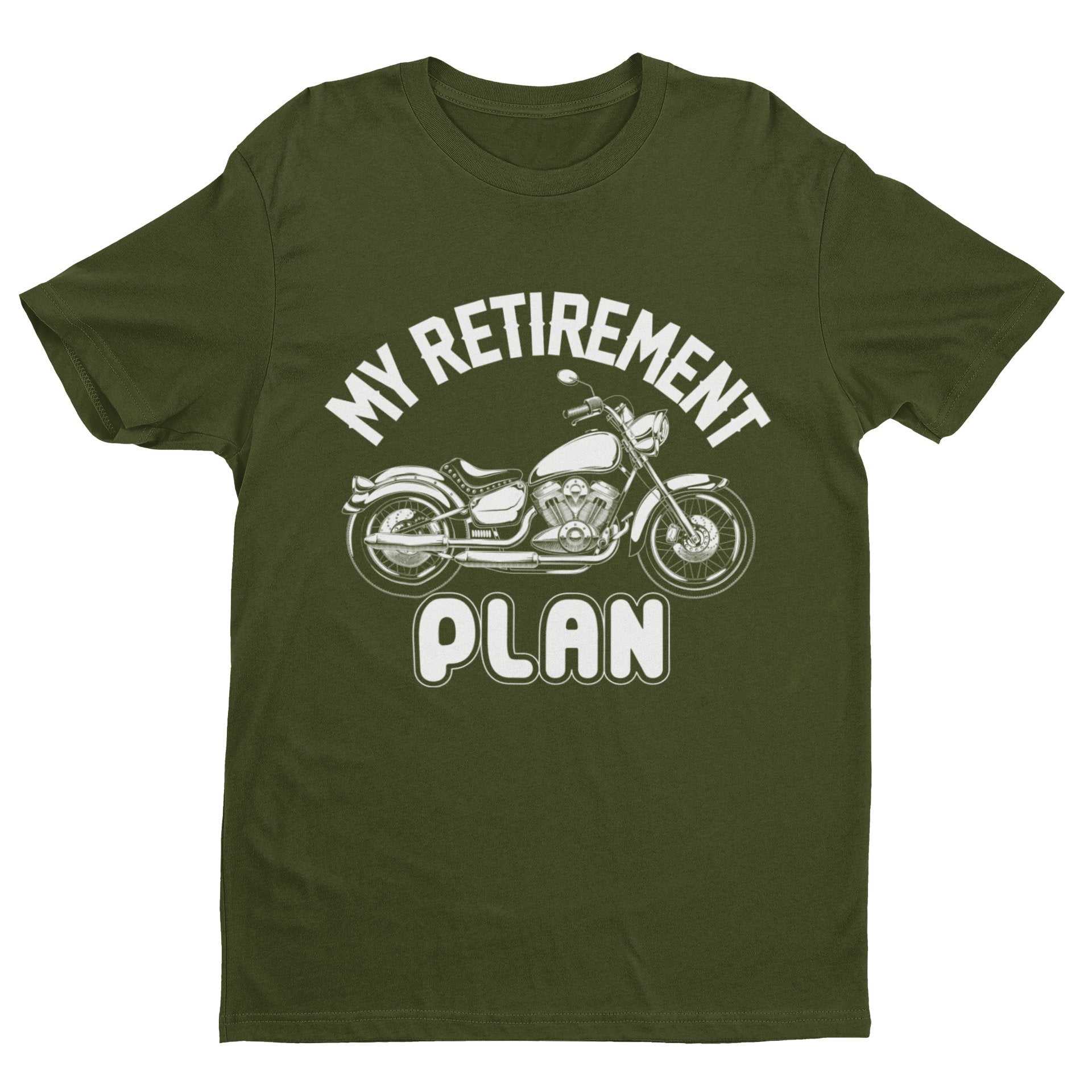 Funny Biker T-Shirt My Retirement Plan Motorcycle Gift Dad Grandad Uncle T-Shirt