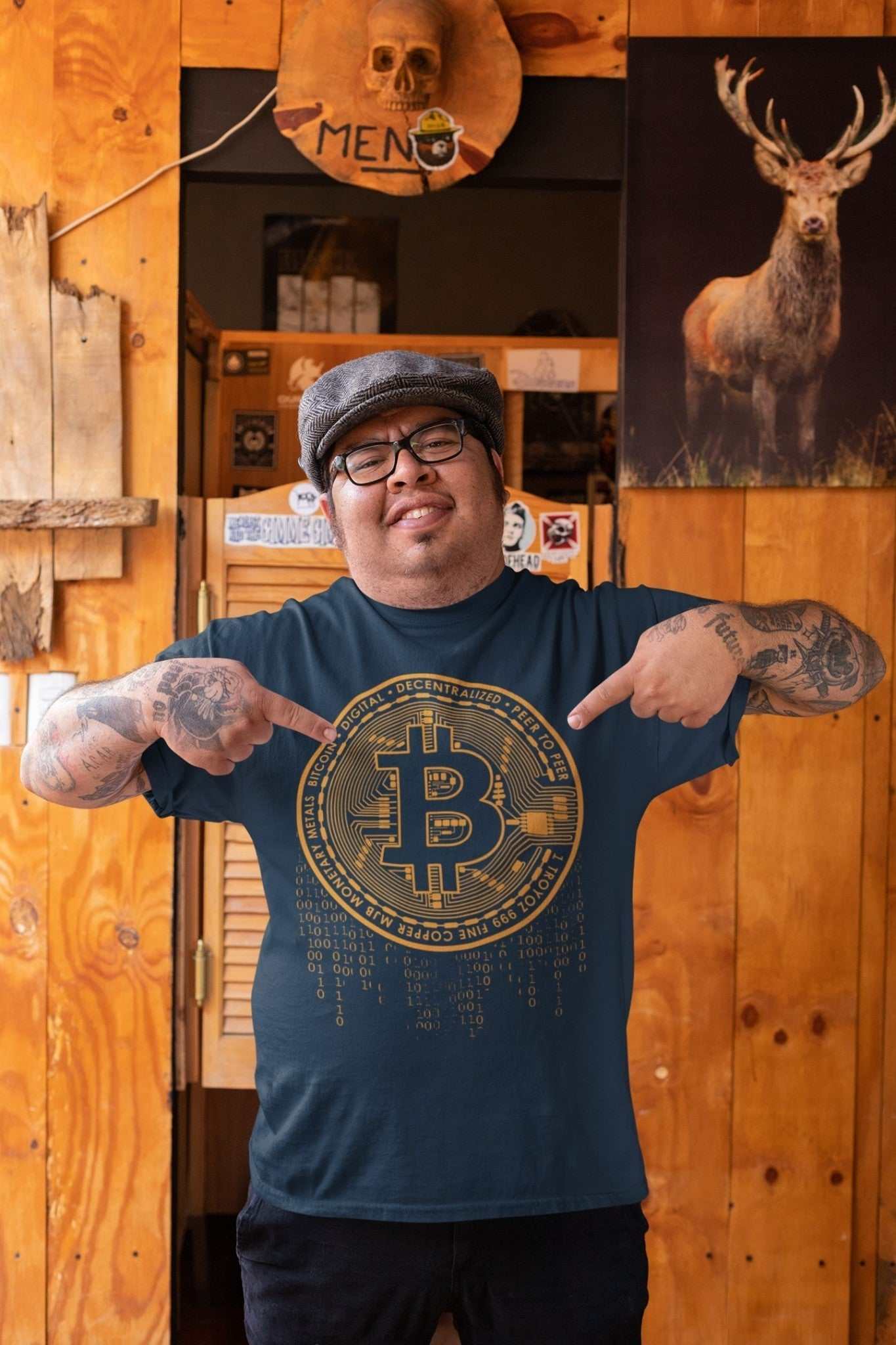 Funny BITCOIN T-Shirt Crypto Currency Dripping Logo Novelty T-Shirt Gift T-Shirt