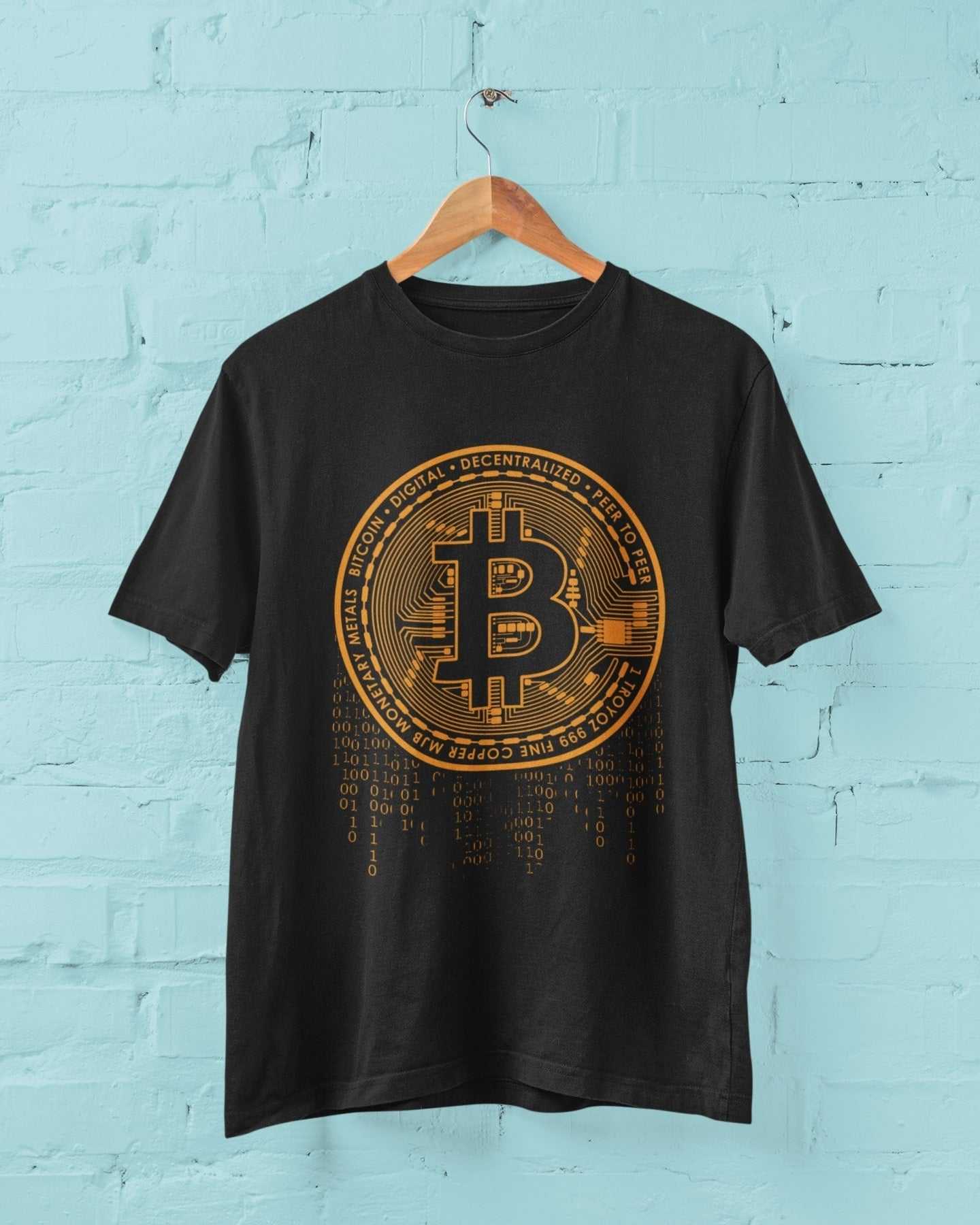 Funny BITCOIN T-Shirt Crypto Currency Dripping Logo Novelty T-Shirt Gift T-Shirt