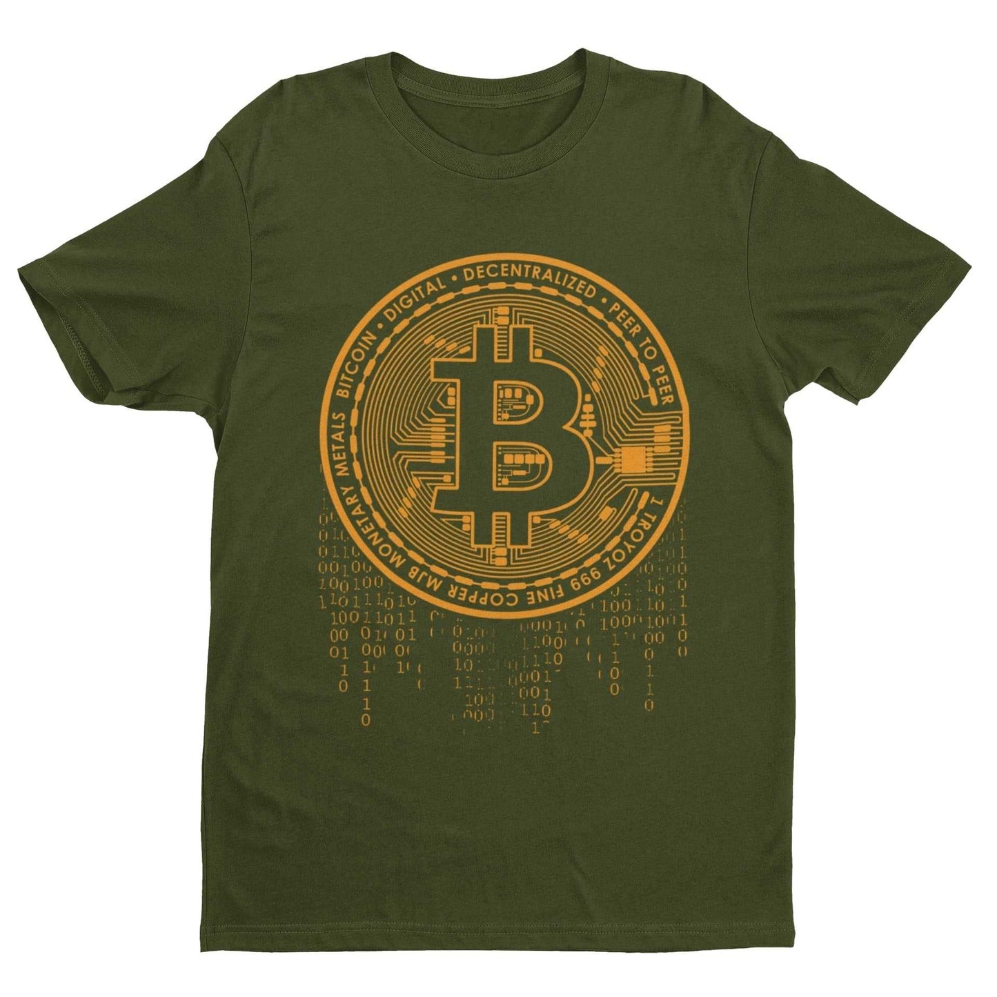 Funny BITCOIN T-Shirt Crypto Currency Dripping Logo Novelty T-Shirt Gift T-Shirt