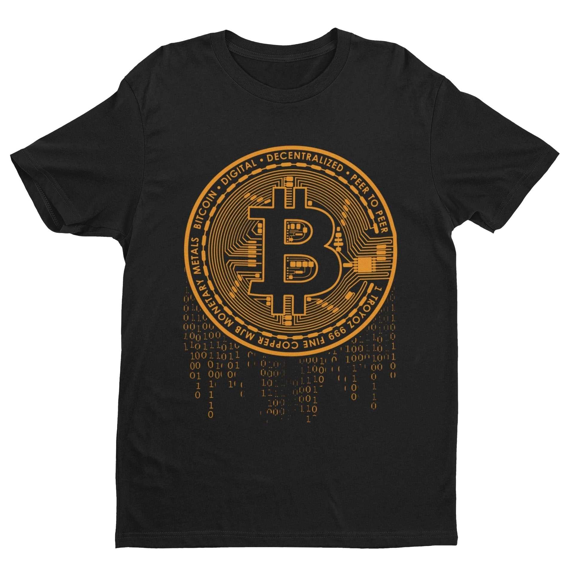 Funny BITCOIN T-Shirt Crypto Currency Dripping Logo Novelty T-Shirt Gift T-Shirt