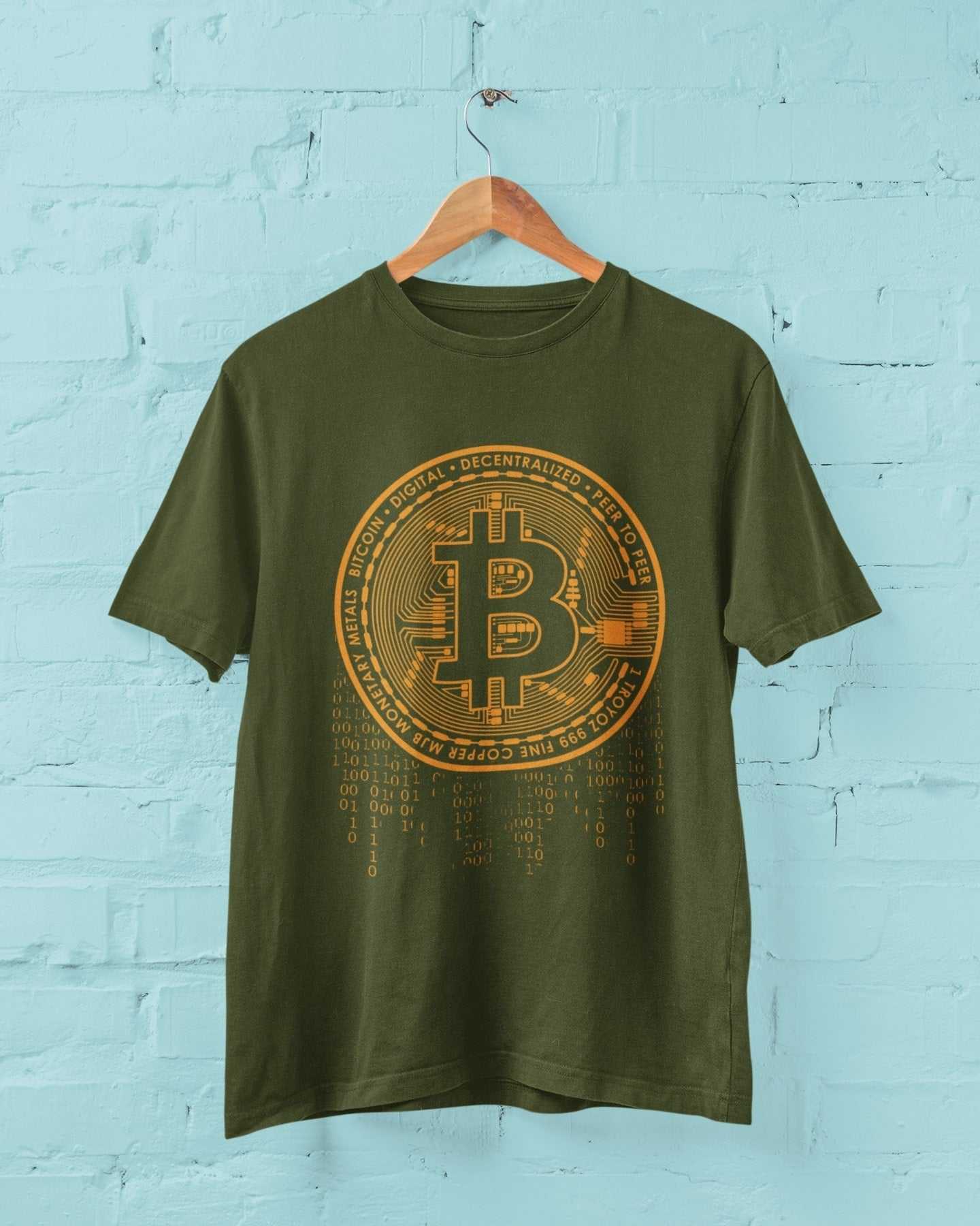 Funny BITCOIN T-Shirt Crypto Currency Dripping Logo Novelty T-Shirt Gift T-Shirt