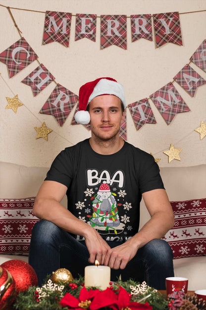 Funny Christmas T-Shirt Baa Humbug Bah Parody Scrooge Sheep joke Gift Dad T-Shirt