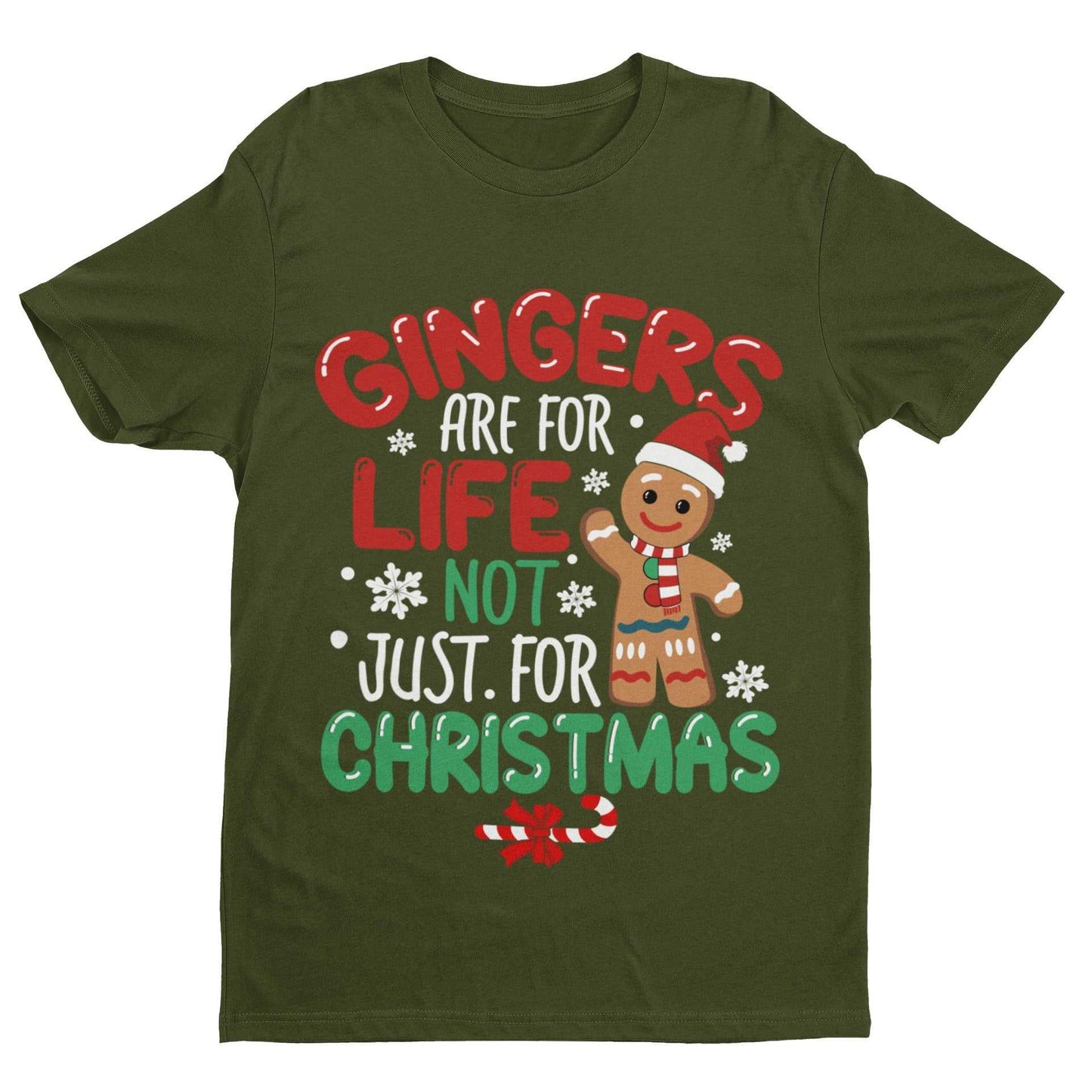 Funny Christmas T-Shirt Gingers Are For Life Not Just For XMas Parody Joke Gift T-Shirt