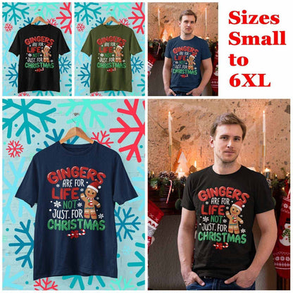 Funny Christmas T-Shirt Gingers Are For Life Not Just For XMas Parody Joke Gift T-Shirt