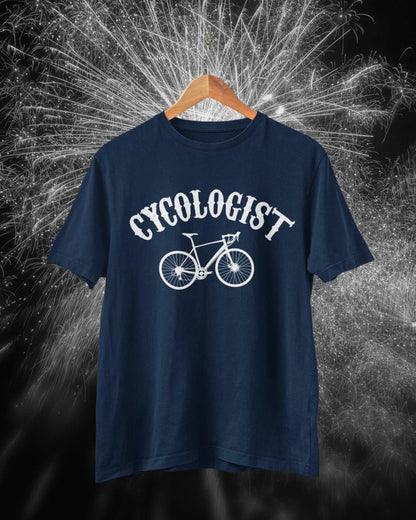 Funny Cycling T-Shirt CYCOLOGIST Parody Gift For Cyclist Bike Dad Cycle Gift T-Shirt