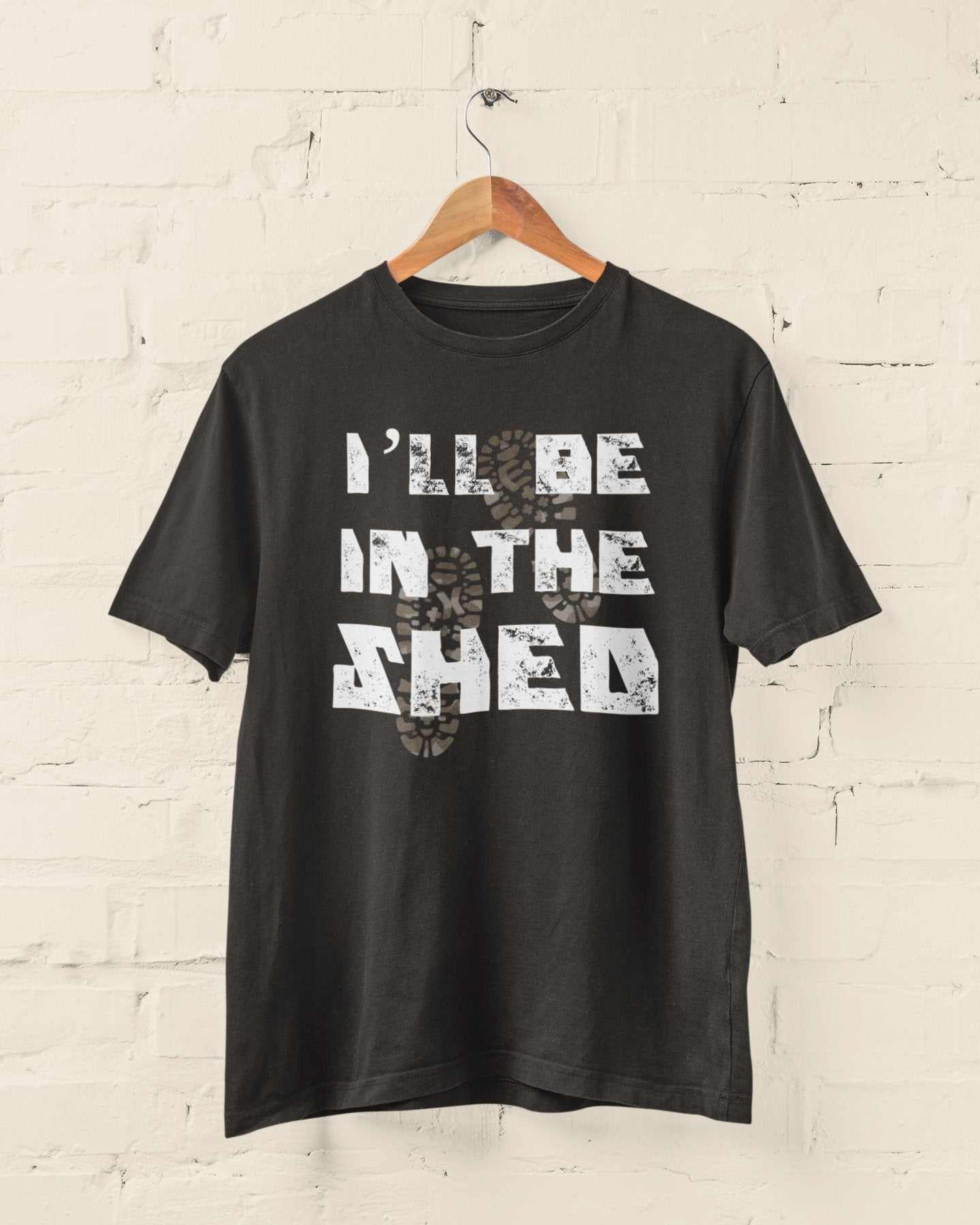 Funny Dad T-Shirt I'll Be In The Shed DIY Guy Grandad Novelty Gift Fathers T-Shirt