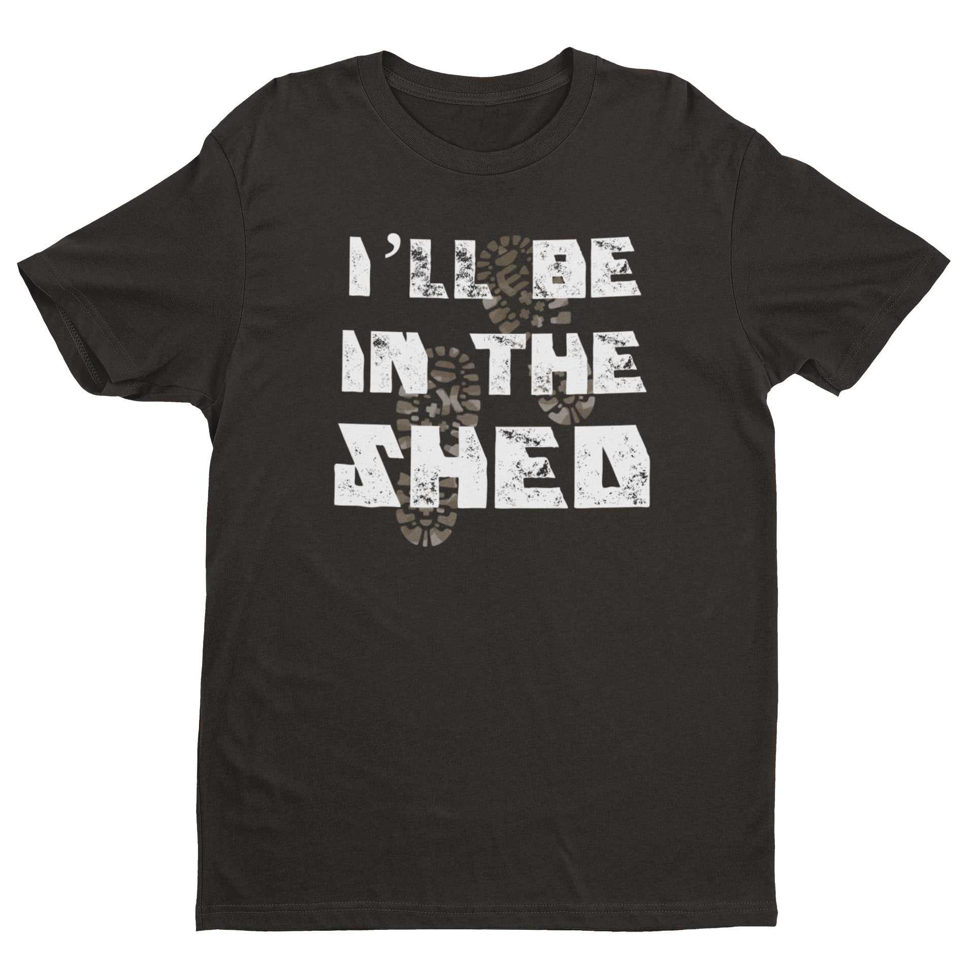 Funny Dad T-Shirt I'll Be In The Shed DIY Guy Grandad Novelty Gift Fathers T-Shirt