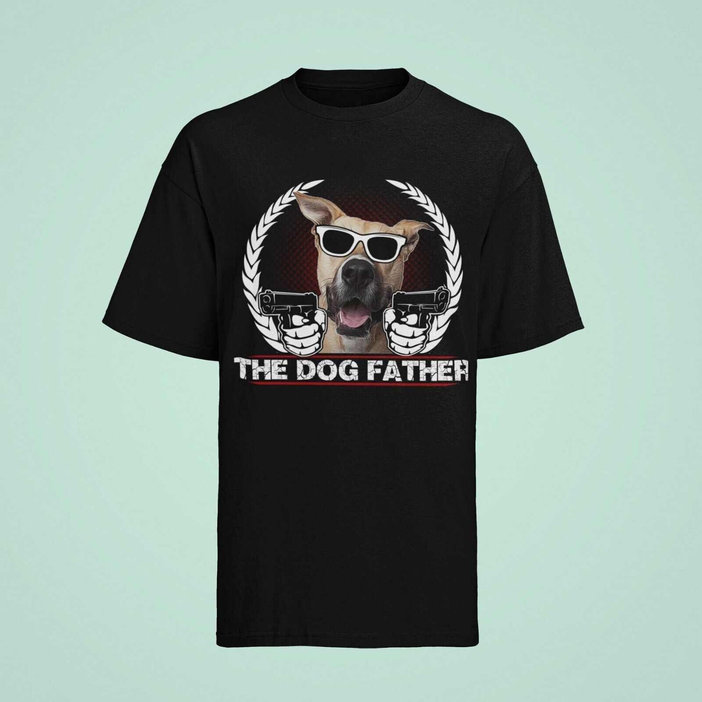 Funny Dog Lover T-Shirt THE DOGFATHER Parody Godfather Movie Gift For Owner Dad T-Shirt
