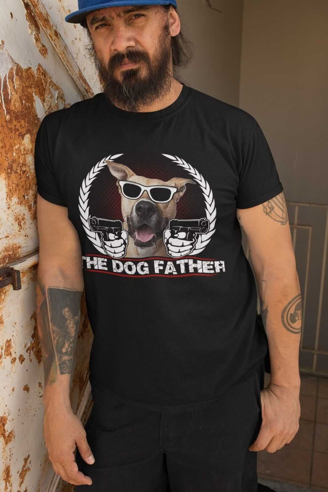 Funny Dog Lover T-Shirt THE DOGFATHER Parody Godfather Movie Gift For Owner Dad T-Shirt