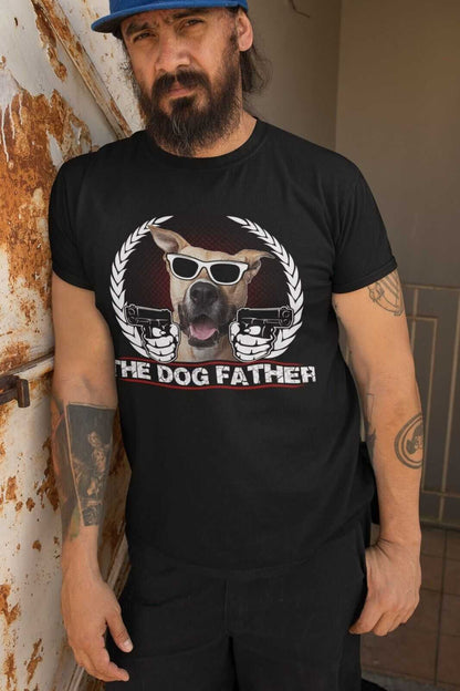 Funny Dog Lover T-Shirt THE DOGFATHER Parody Godfather Movie Gift For Owner Dad T-Shirt